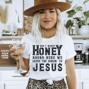Leave The Judging To Jesus Graphic T-shirt Southern Tee Unisex Short Sleeve Tee